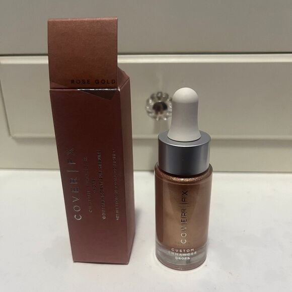 Cover FX Custom Enhancer Drops in Rose Gold NWB - Picture 5 of 12